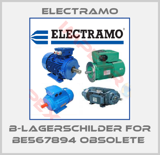 Electramo-B-Lagerschilder for BE567894 obsolete 