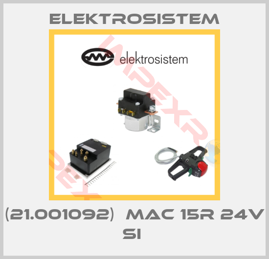 Elektrosistem-(21.001092)  MAC 15R 24V SI 