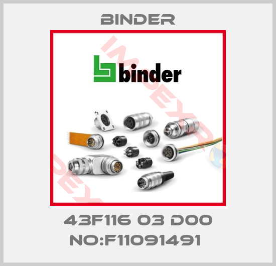 Binder-43F116 03 D00 NO:F11091491 