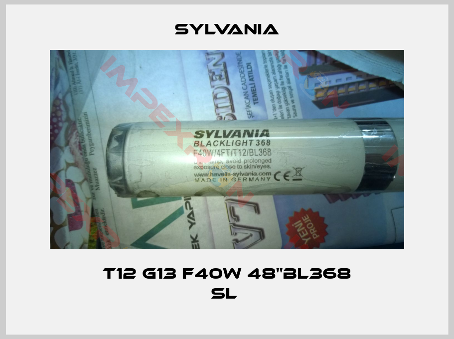 Sylvania-T12 G13 F40W 48"BL368 SL 