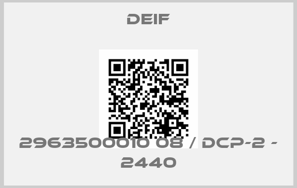 Deif-2963500010 08 / DCP-2 - 2440