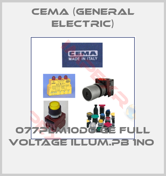 Cema (General Electric)-077PLM10D0 GE FULL VOLTAGE ILLUM.PB 1NO 