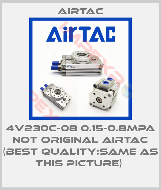 Airtac-4V230C-08 0.15-0.8MPA NOT ORIGINAL AIRTAC (BEST QUALITY:SAME AS THIS PICTURE) 