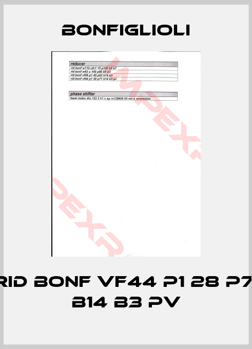 Bonfiglioli-rid bonf vf44 p1 28 p71 b14 b3 pv