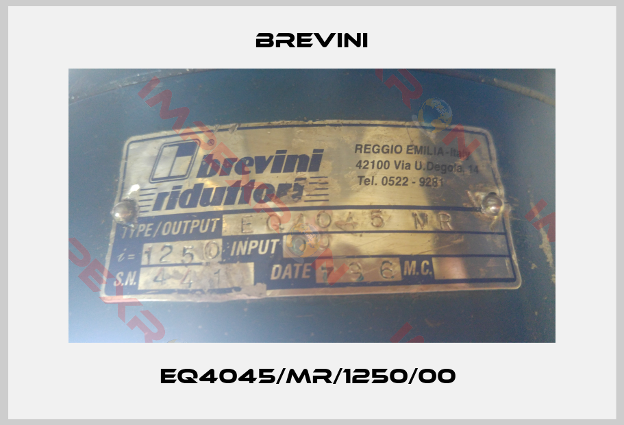 Brevini- EQ4045/MR/1250/00 
