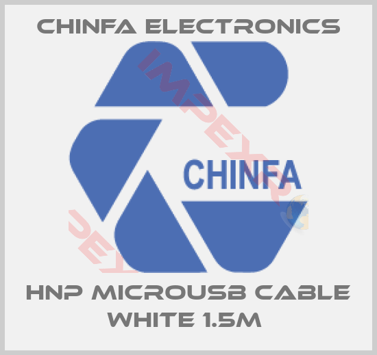 Chinfa Electronics-HNP MicroUSB cable white 1.5m 