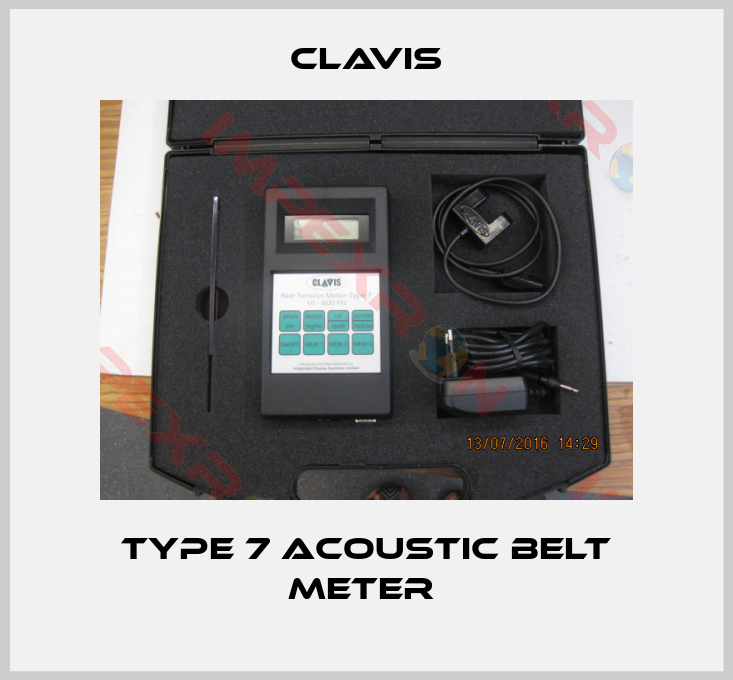 Clavis-Type 7 acoustic belt meter 