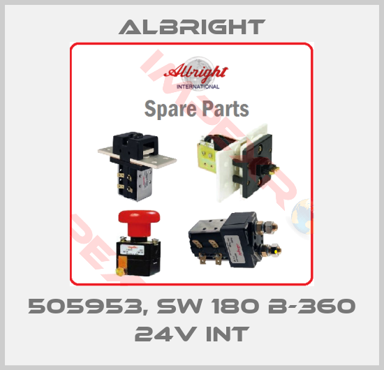 Albright-505953, SW 180 B-360 24V INT