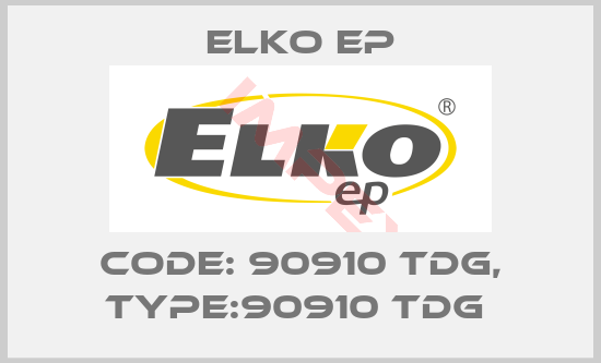 Elko EP-Code: 90910 TDG, Type:90910 TDG 