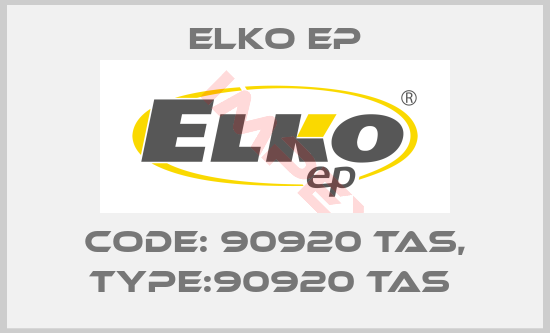 Elko EP-Code: 90920 TAS, Type:90920 TAS 