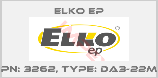 Elko EP-PN: 3262, Type: DA3-22M