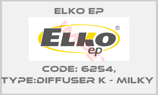 Elko EP-Code: 6254, Type:Diffuser K - milky 