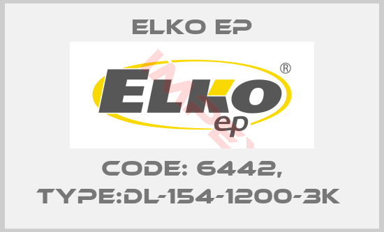 Elko EP-Code: 6442, Type:DL-154-1200-3K 