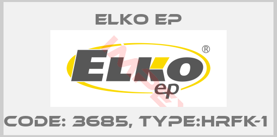 Elko EP-Code: 3685, Type:HRFK-1 
