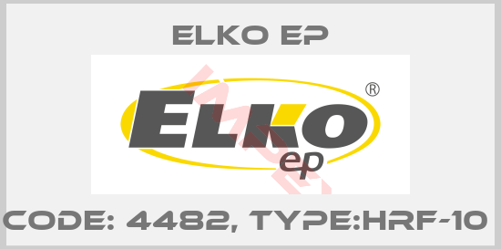 Elko EP-Code: 4482, Type:HRF-10 