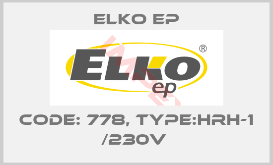 Elko EP-Code: 778, Type:HRH-1 /230V 