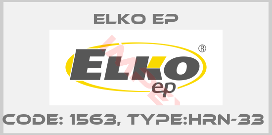 Elko EP-Code: 1563, Type:HRN-33 