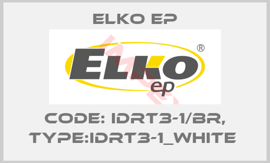 Elko EP-Code: IDRT3-1/BR, Type:IDRT3-1_white 