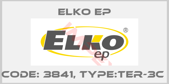 Elko EP-Code: 3841, Type:TER-3C 