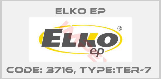 Elko EP-Code: 3716, Type:TER-7 