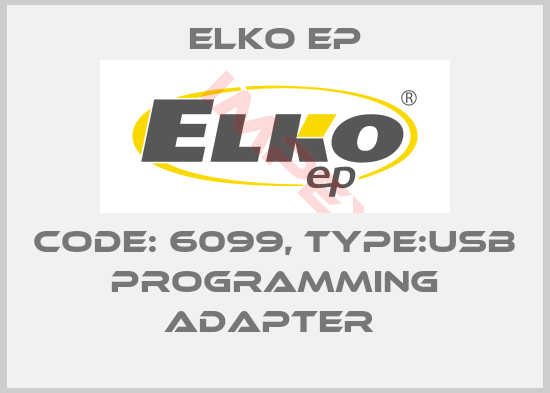 Elko EP-Code: 6099, Type:USB programming adapter 