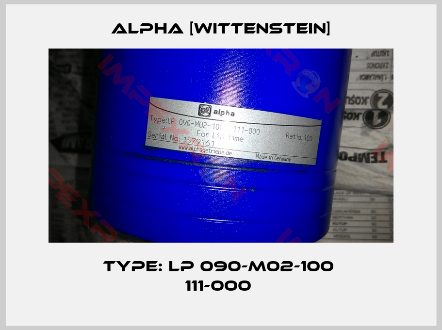 Alpha [Wittenstein]-Type: LP 090-M02-100  111-000 