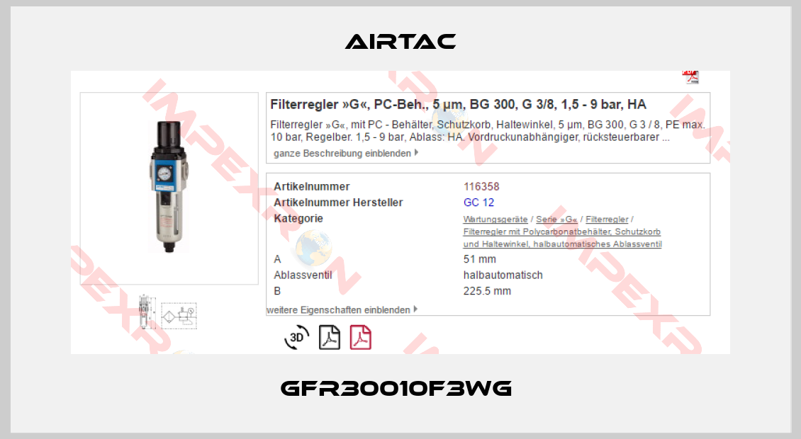 Airtac-GFR30010F3WG 