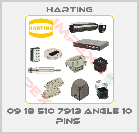Harting-09 18 510 7913 ANGLE 10 PINS 