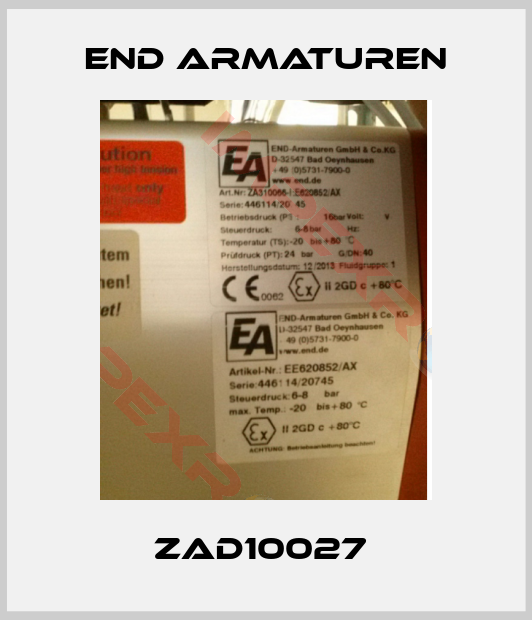 End Armaturen-ZAD10027 