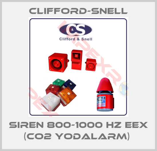 Clifford-Snell-SIREN 800-1000 HZ EEX (CO2 YODALARM) 