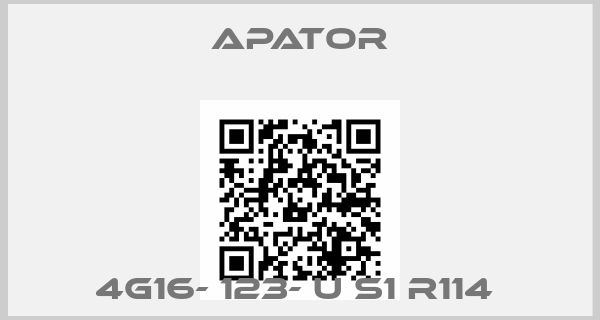 Apator-4G16- 123- U S1 R114 