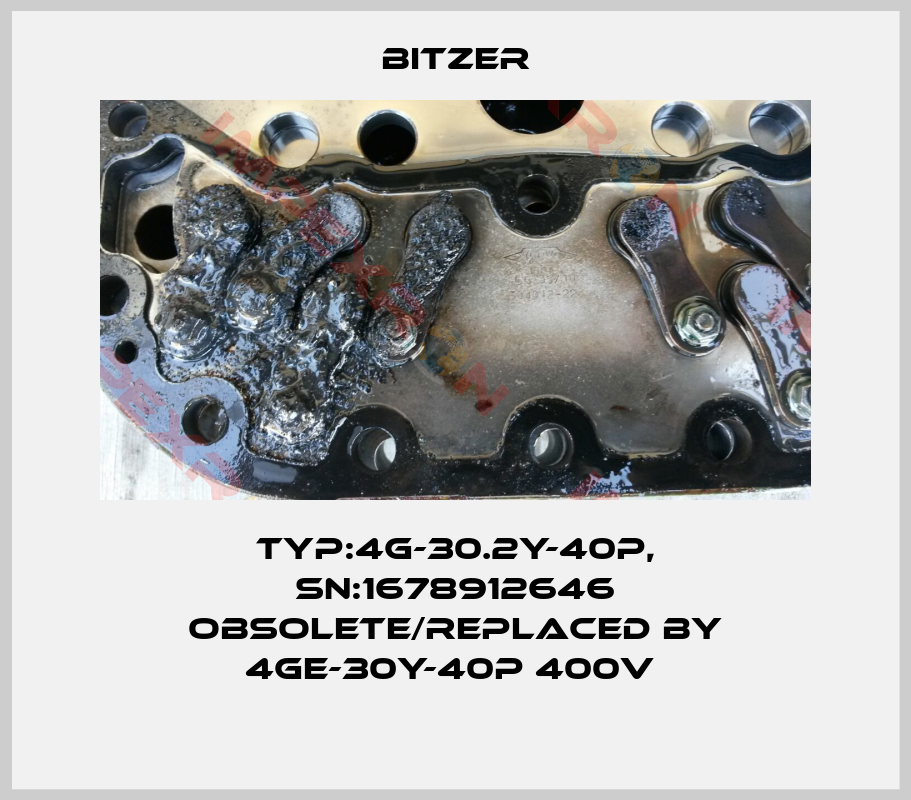Bitzer-Typ:4G-30.2Y-40P, SN:1678912646 obsolete/replaced by 4GE-30Y-40P 400V 
