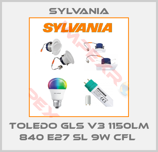 Sylvania-TOLEDO GLS V3 1150LM 840 E27 SL 9W CFL 