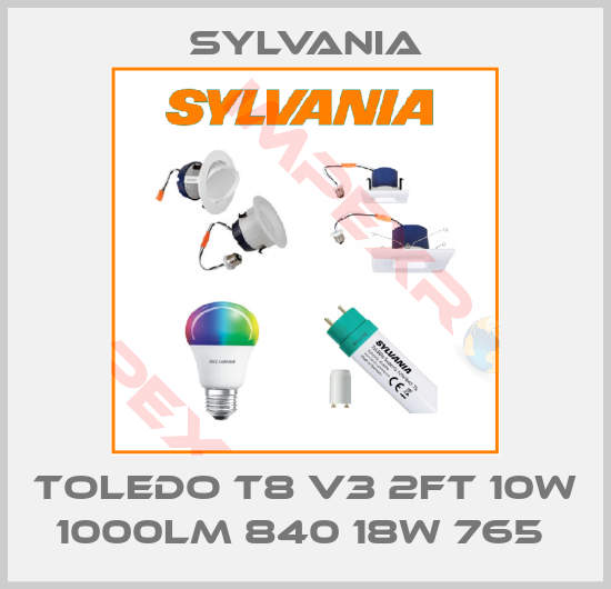 Sylvania-TOLEDO T8 V3 2FT 10W 1000LM 840 18W 765 