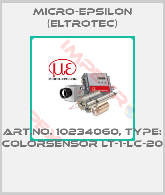 Micro-Epsilon (Eltrotec)-Art.No. 10234060, Type: colorSENSOR LT-1-LC-20 