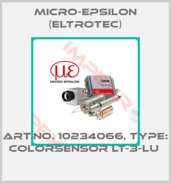 Micro-Epsilon (Eltrotec)-Art.No. 10234066, Type: colorSENSOR LT-3-LU 