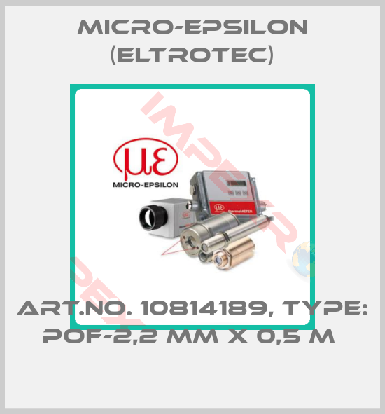 Micro-Epsilon (Eltrotec)-Art.No. 10814189, Type: POF-2,2 mm x 0,5 m 