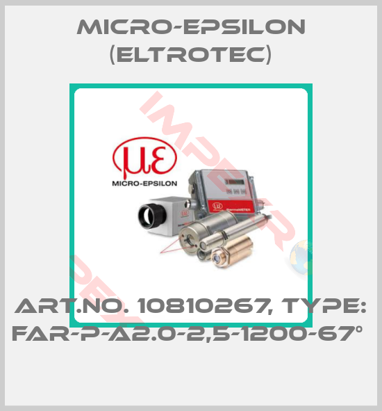 Micro-Epsilon (Eltrotec)-Art.No. 10810267, Type: FAR-P-A2.0-2,5-1200-67° 