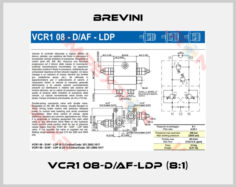 Brevini-VCR1 08-D/AF-LDP (8:1)