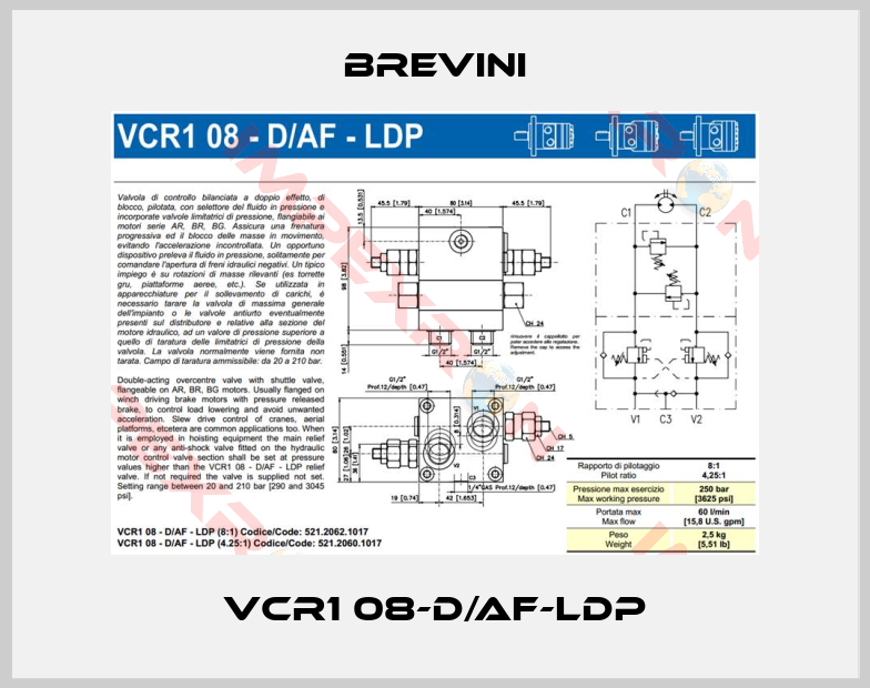 Brevini-VCR1 08-D/AF-LDP