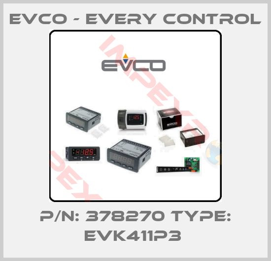 EVCO - Every Control-P/N: 378270 Type: EVK411P3 