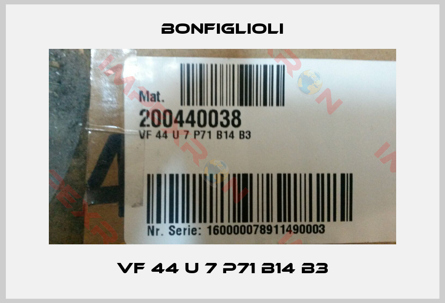 Bonfiglioli-VF 44 U 7 P71 B14 B3