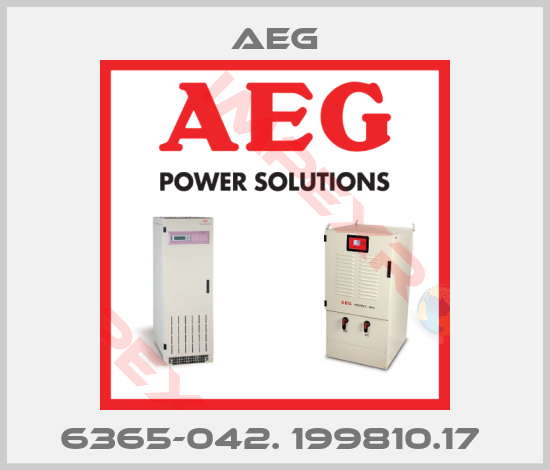 AEG-6365-042. 199810.17 