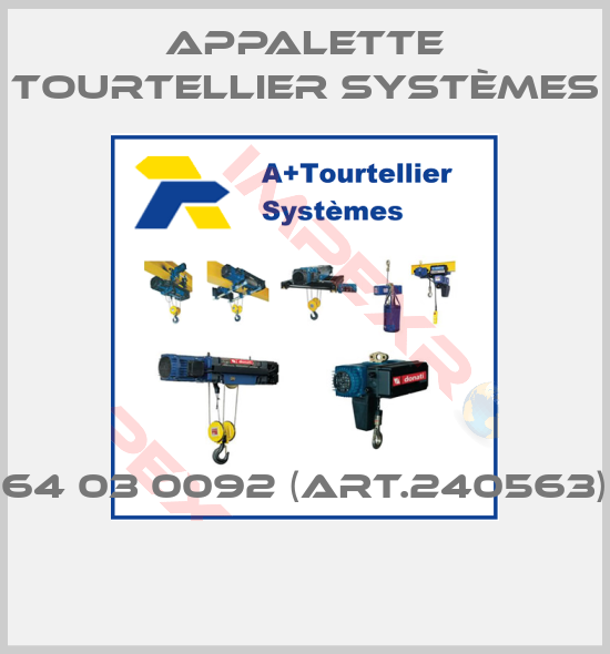 Appalette Tourtellier Systèmes-64 03 0092 (ART.240563) 