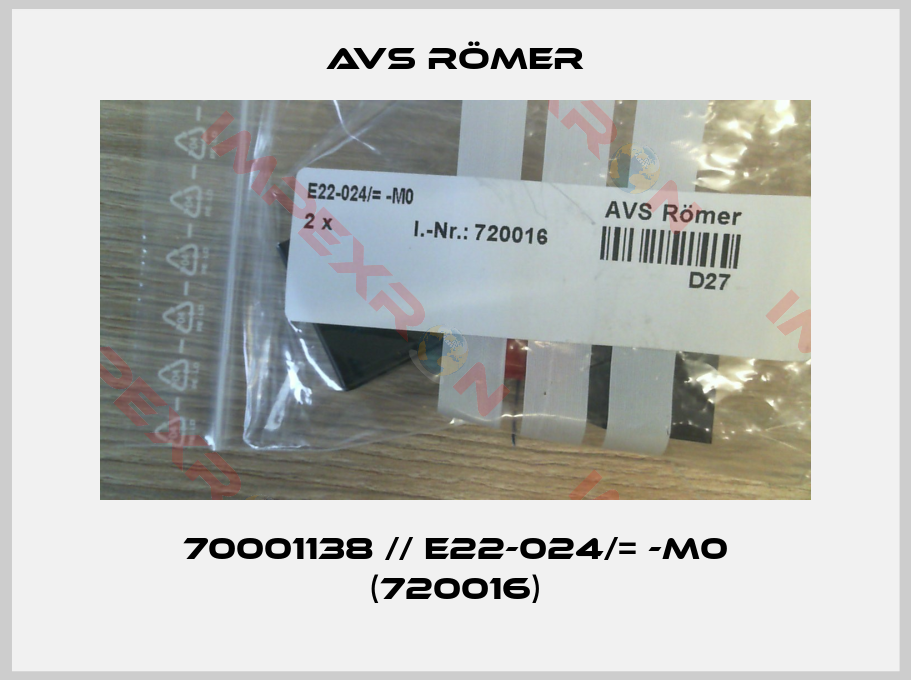Avs Römer-70001138 // E22-024/= -M0 (720016)
