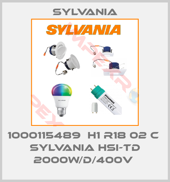 Sylvania-1000115489  H1 R18 02 C  SYLVANIA HSI-TD 2000W/D/400V 