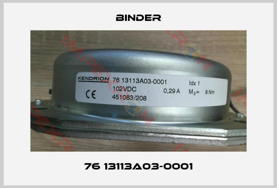 Binder-76 13113A03-0001