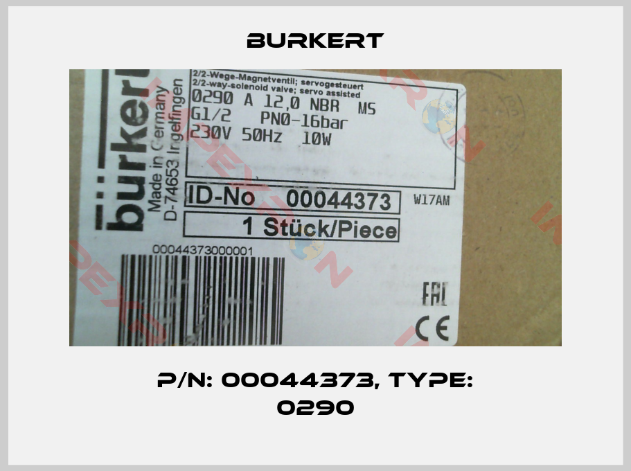 Burkert-p/n: 00044373, Type: 0290