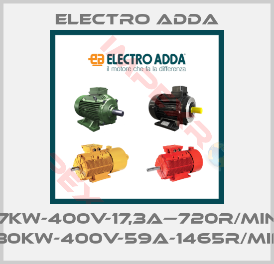 Electro Adda-7KW-400V-17,3A—720R/MIN ,30KW-400V-59A-1465R/MIN