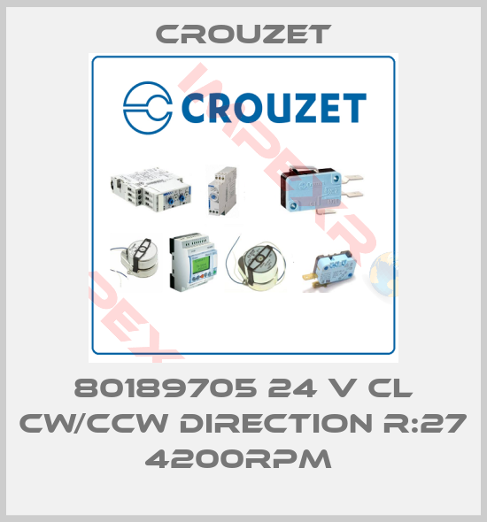 Crouzet-80189705 24 V CL CW/CCW DIRECTION R:27 4200RPM 